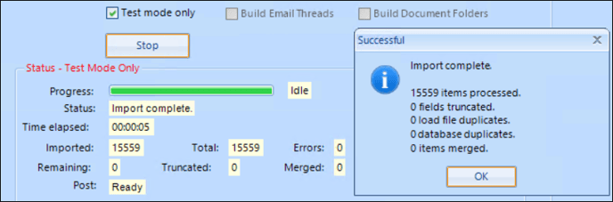 08 - 09 - Test Import - clean result