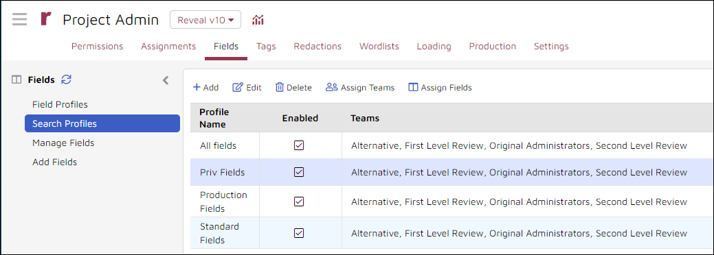 02 - 07 - Search Profile table